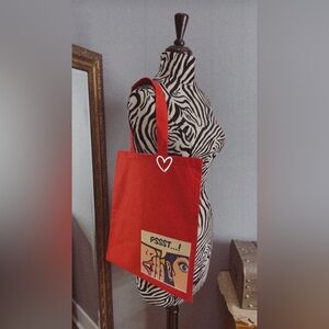 New Vibrant Red Artistic Tote Bag